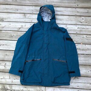 Burberry Sport Parka Jacket Small Blue